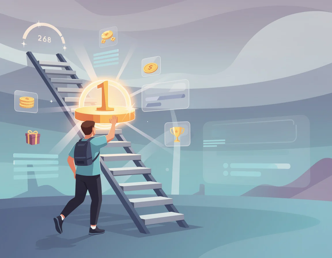 Ilustrasi Cara membuka milestone pertama di skill sprint untuk arena tangga achievement untuk sprint skor dan hadiah turnamen skill based